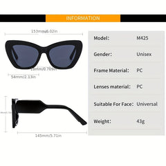 Men's Chunky Edge Cat Eye Sunglasses for Holiday Party