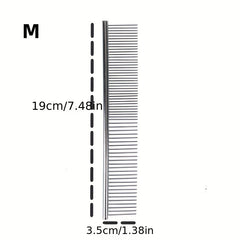 Pet Stainless Hair Removal Straight Comb Undercoat Hair Removal Comb