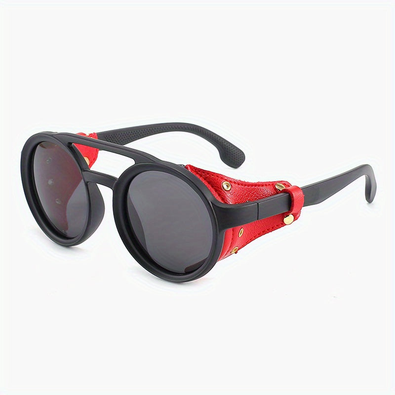 Vintage Round Frame Steampunk Sunglasses UV400