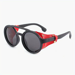 Vintage Round Frame Steampunk Sunglasses UV400