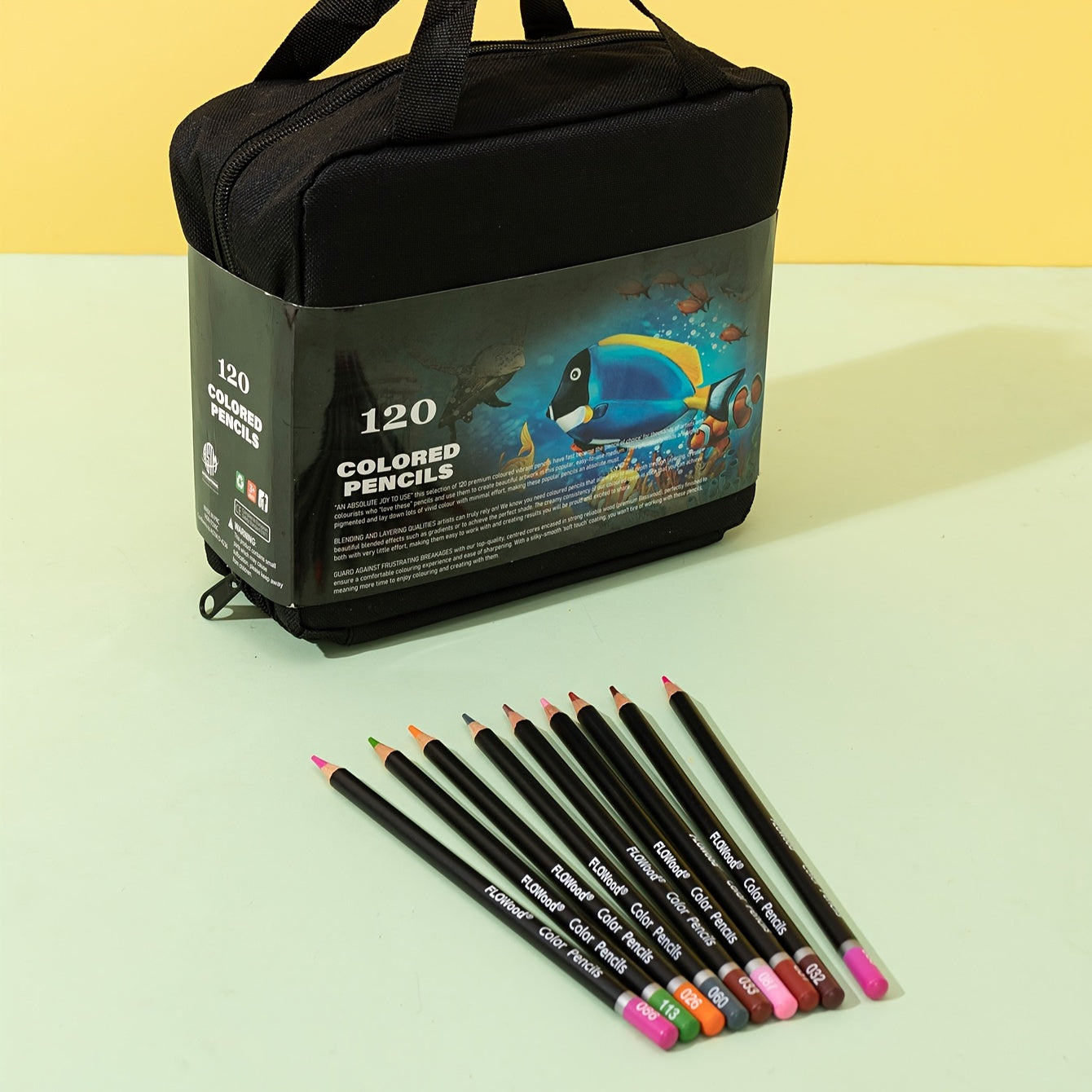 120 Professional Colored Pencils Set in Case for Sketching Drawing Art