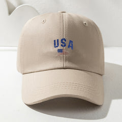 Print Baseball Cap Unisex Solid Dad Hat Independence Sun Hats