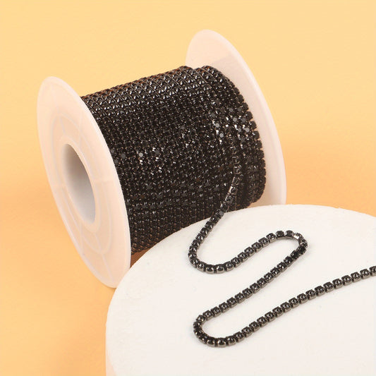 2mm 450cm Rhinestone Chain For Clothing Shoes Hats Bags Jewelry DIY