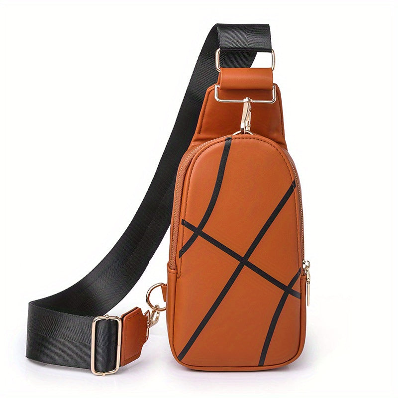 Striped Casual Chest Bag Portable Shoulder Bag