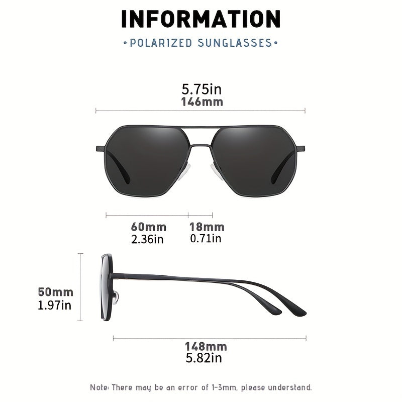 Men's Aviator Polarized Sunglasses UV Protection