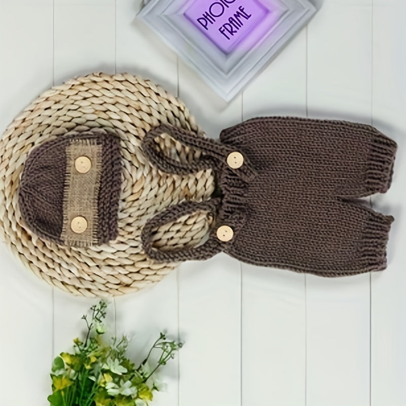 Newborn Boys Crochet Outfit for Photo Shoots