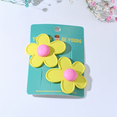 2Packs Flower Hair Clip Barrette Retro Floral Hair Clips Girls Women Kids