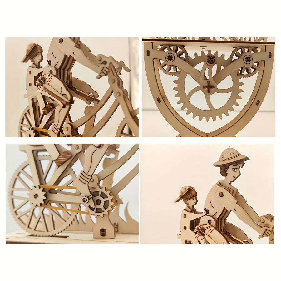 DIY 3D Wooden Bicycle Puzzle Kit for Adults Perfect Gift Home Office Decor