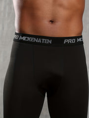 Men's High Stretch Thermal Fleece Leggings for Winter Wear