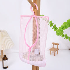 Mesh Hanging Storage Bag for Kitchen Bathroom Foldable Organizer