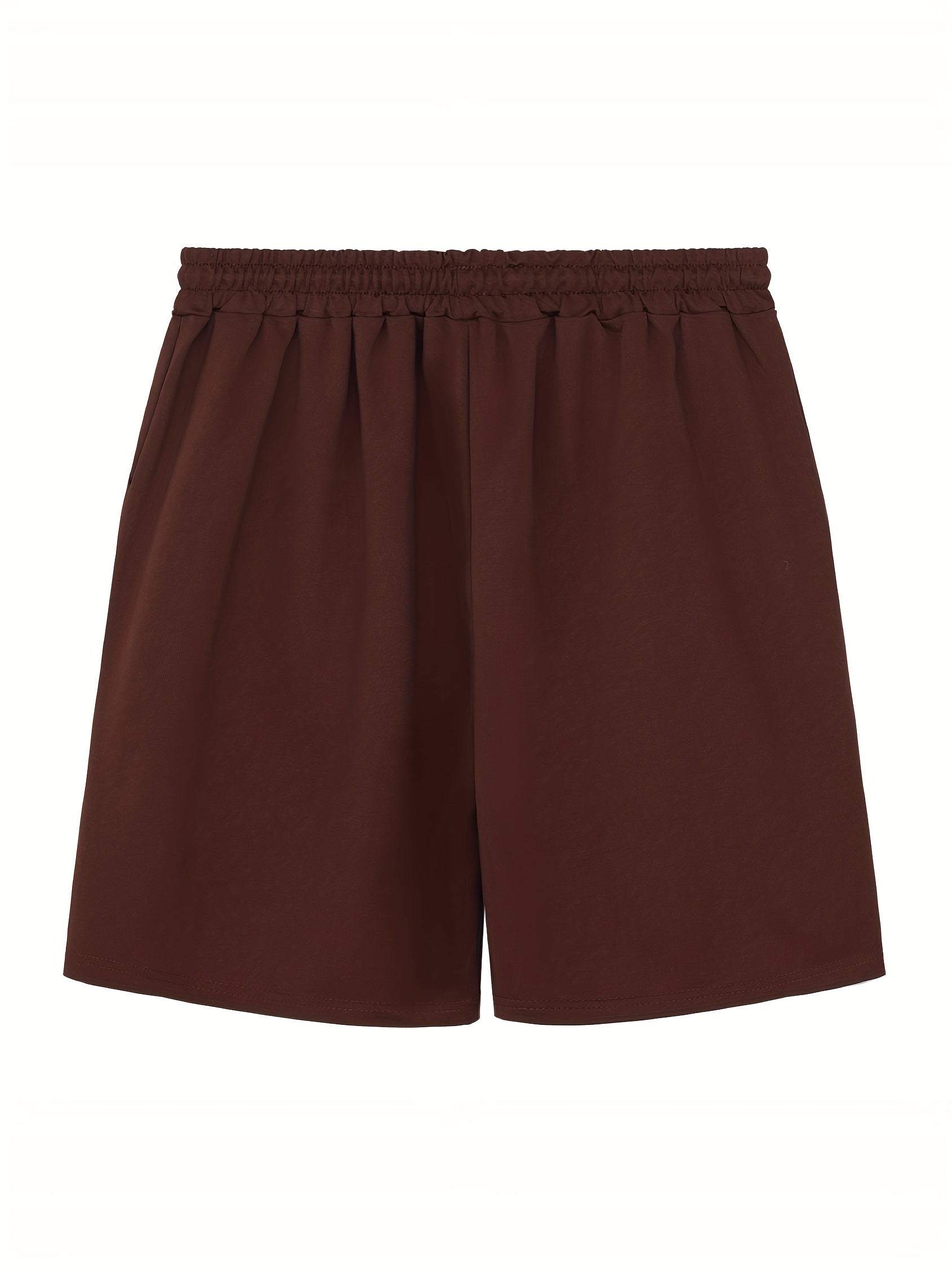 Men's Star Print Workout Shorts Active Stretch Breathable Drawstring
