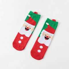 5 Pairs Christmas Print Socks for Women - Festive Holiday Designs