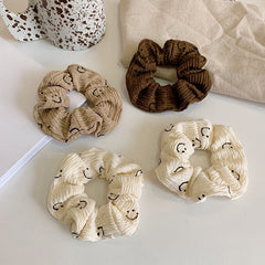 Corduroy Scrunchie Hair Bands for Her