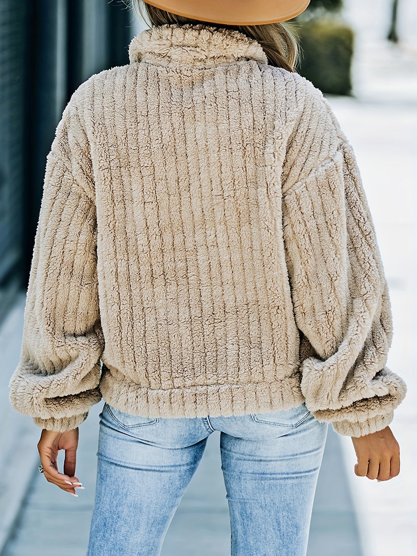 Faux Fur Trucker Jacket for Fall & Winter