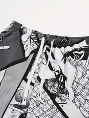 Men's Graphic Sport Shorts Quick Dry & Stretchy for Fitness Gym