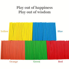 Montessori Math Toys Counting Rods for Babies & Kids Wooden Learning Toys