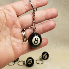 8 Ball Pool Ball Keychain Fun Keyring Men