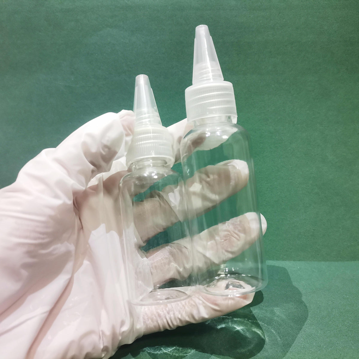 2pcs Squeeze Bottles 30ml & 50ml Twist Cap for Oils Crafts Art Glue Ink
