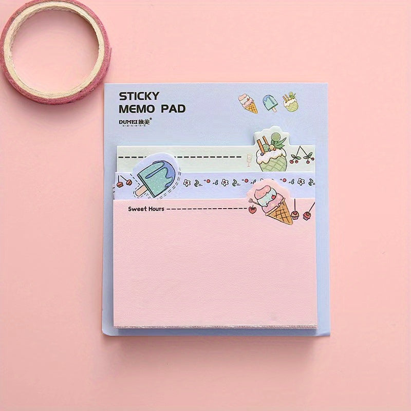 Creative Girl Cartoon Note Book Message Paper Non-sticky Non-adhesive Memo Paper