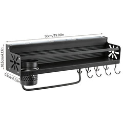 Kitchen Seasoning Rack With Hook - Household Wall Mounted Storage