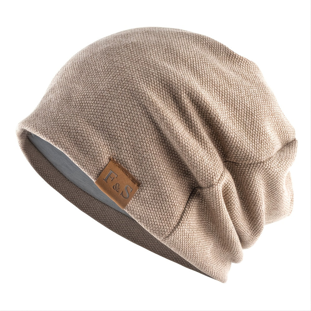 Warm Knitted Beanie Hat for Men and Women Solid Hip hop Style