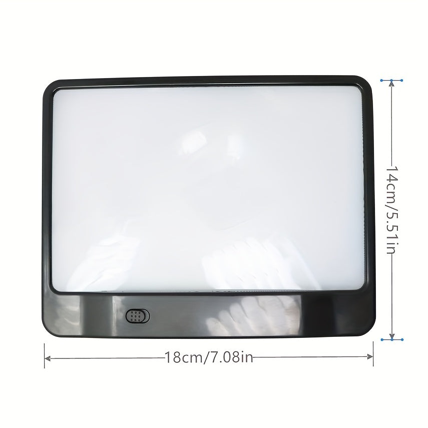 Portable LED Reading Magnifying Glass 3X Handheld