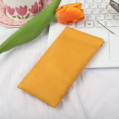 Soft Squeeze Eyeglasses Case PU Leather Glasses Pouch Travel Glasses Case