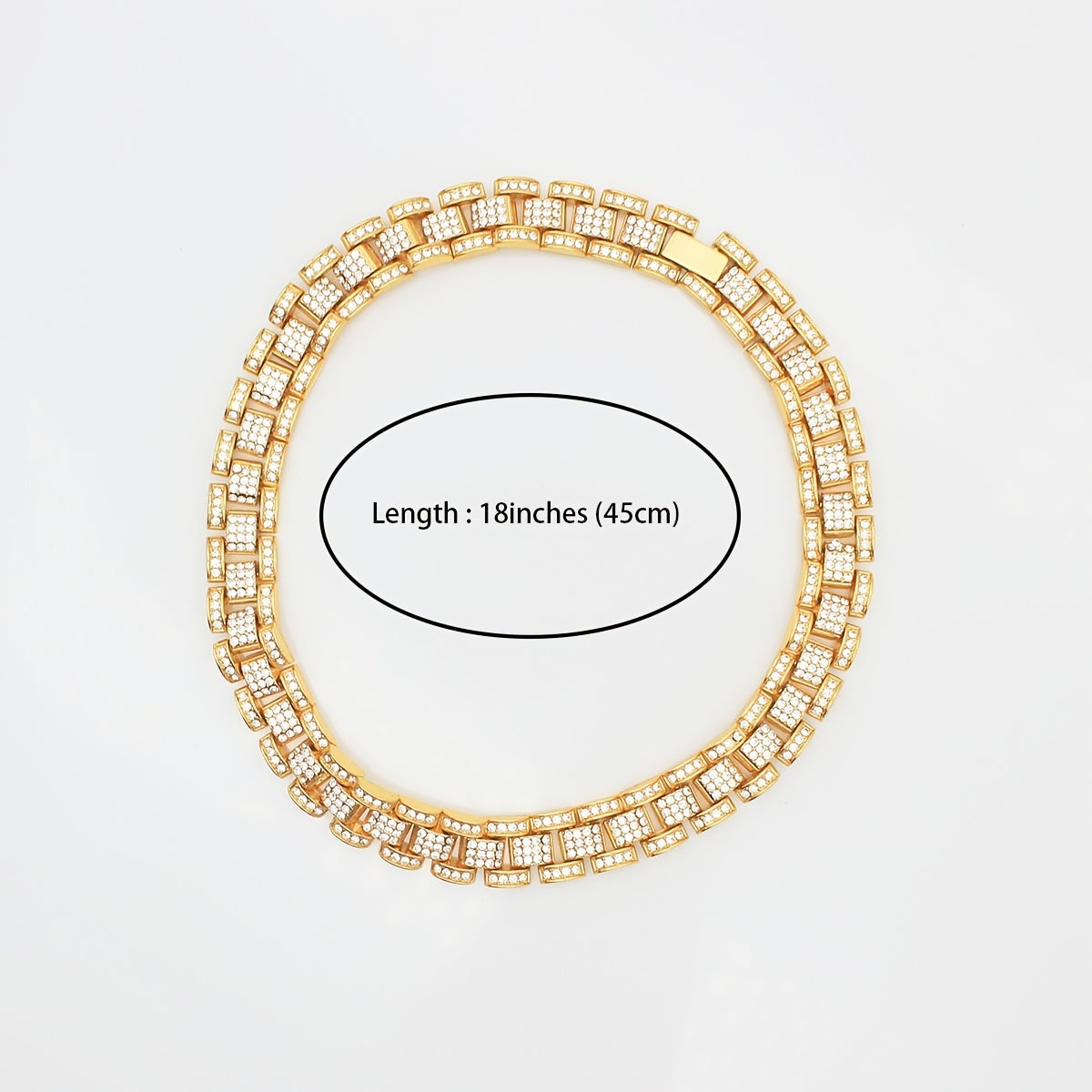 Hip Hop Cuban Link Chain Bracelet Men Necklace Jewelry