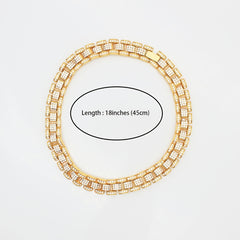 Hip Hop Cuban Link Chain Bracelet Men Necklace Jewelry
