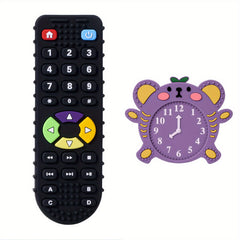 2pcs TV Remote Control Shaped Teething Toy Baby Teethers