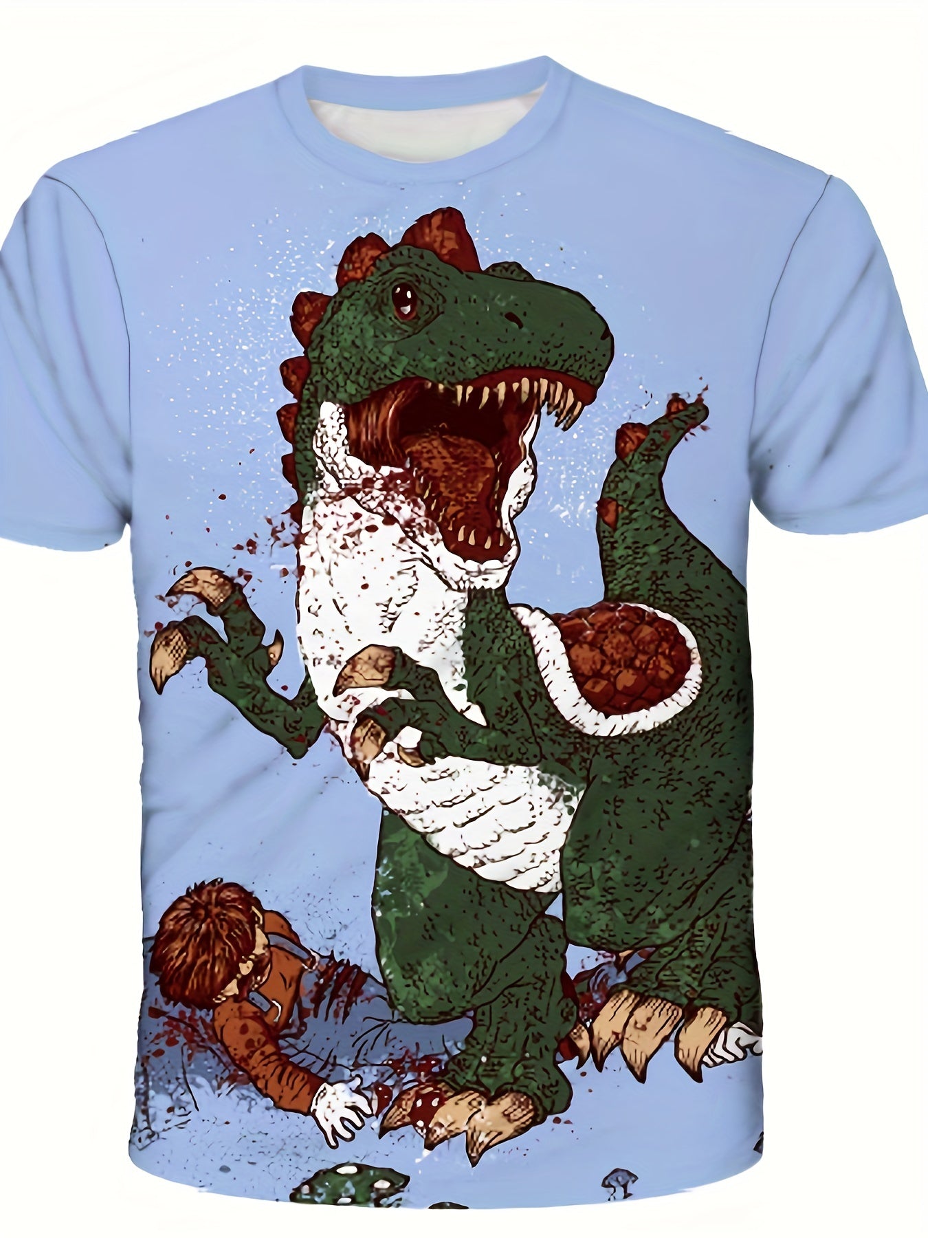 Boys' Dino Graphic T-Shirt for Summer Fun
