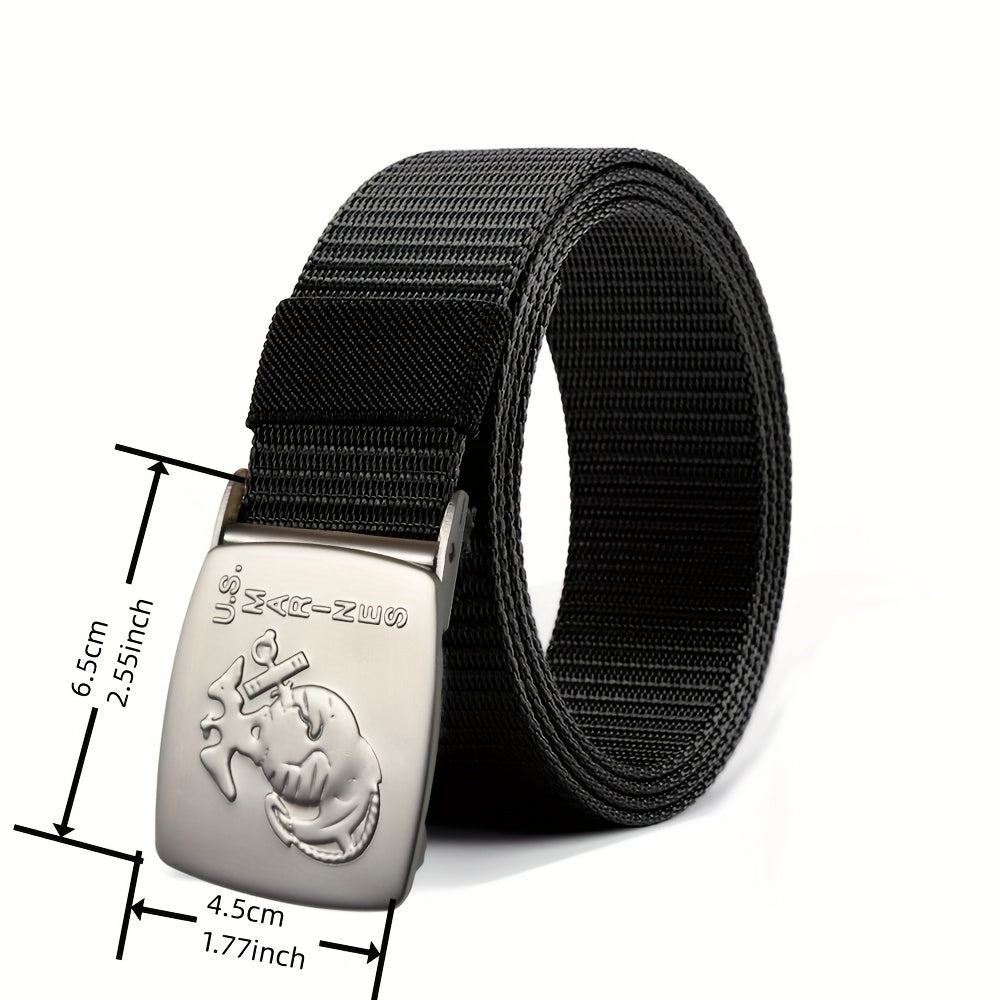 Men's Tactical Nylon Belt Auto Buckle Quick Dry Military Style Belt