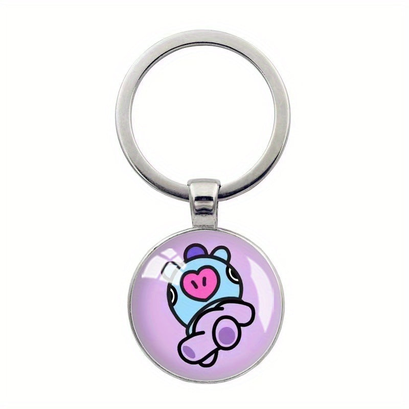 Kpop Star Cartoon Animal Keychain Key Ring Purse Backpack Car Key Charm