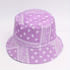 Reversible Paisley Print Bucket Hat