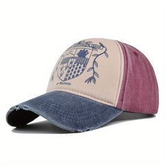 Graffiti Print Block Baseball Cap Unisex
