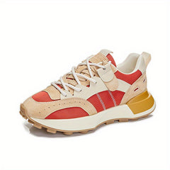 Women's Non-Slip Low Top Skate Shoes Thick Bottom Comfort Lace Up Sneaker