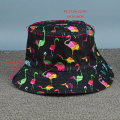 Flamingo Print Bucket Hat Sun Protection Hat