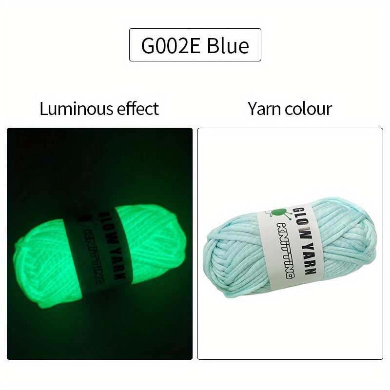 Polyester Glow in the dark Filler Yarn for DIY Knitting 50g pc