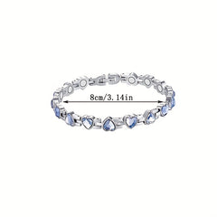Adjustable Heart Shaped Magnetic Bracelet for Men and Women