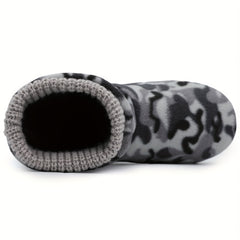 Women's Camo Faux Fur Lined Winter Snow Boots