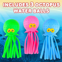 5pcs Octopus & Jellyfish Water Balls Sensory Bath Toys