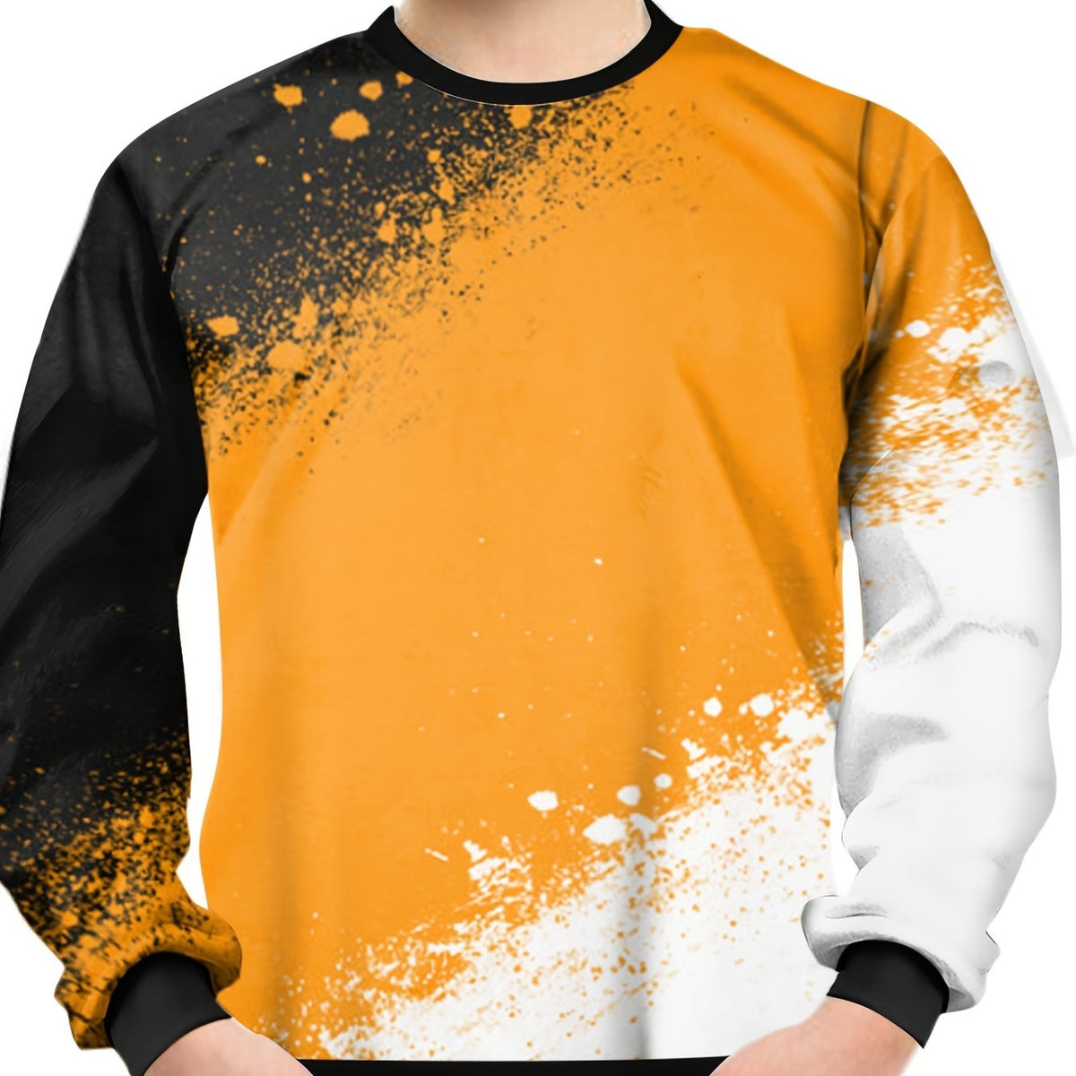 Paint Splash Print Kid's Sweatshirt Clash Unisex Pullover