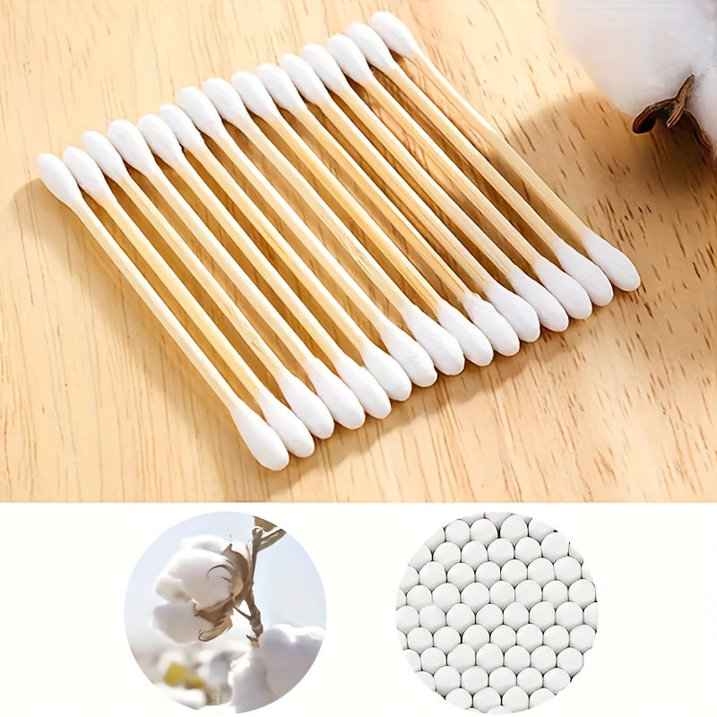100/300 Cotton Swabs Cleaning Supplies for Camping & Daily Use
