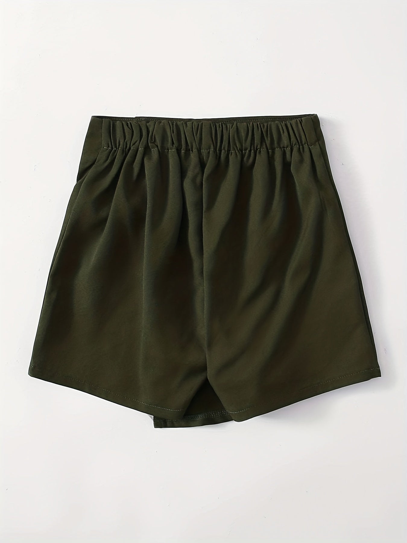 Girls Bow Front Straight Leg Casual Shorts For Summer