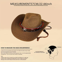 Skull Head Grass Hat Sunshade Straw Hat Travel Seaside Unisex