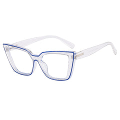 Clear Lens Cat Eye Eyeglasses Transparent Frame Vintage Glasses