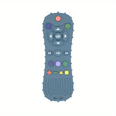 Silicone Teether Toy for Babies 6-12 Months, Remote Control Shape