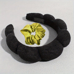 2pcs Velvet Twist Headband Ponytail Hair Rope Female