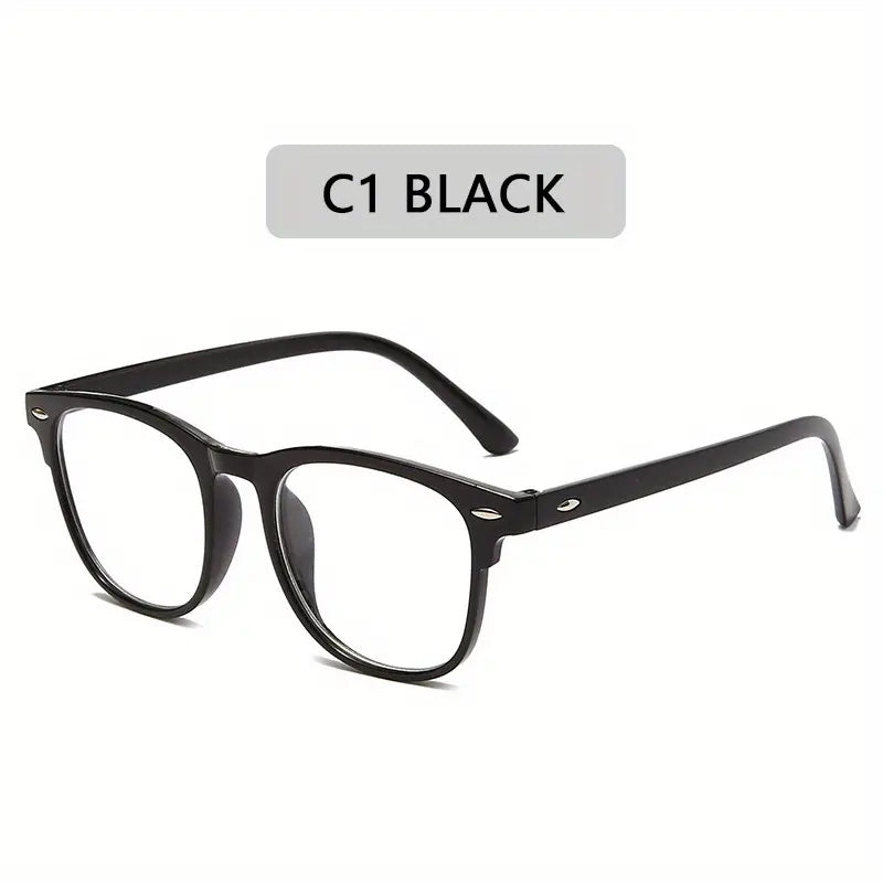 Retro Oval Frame Anti Light Shading Glasses for TV & Computer