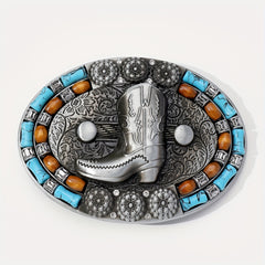 Turquoise Belt Buckle Western Jeans Accessories Cowgirl Cowboy